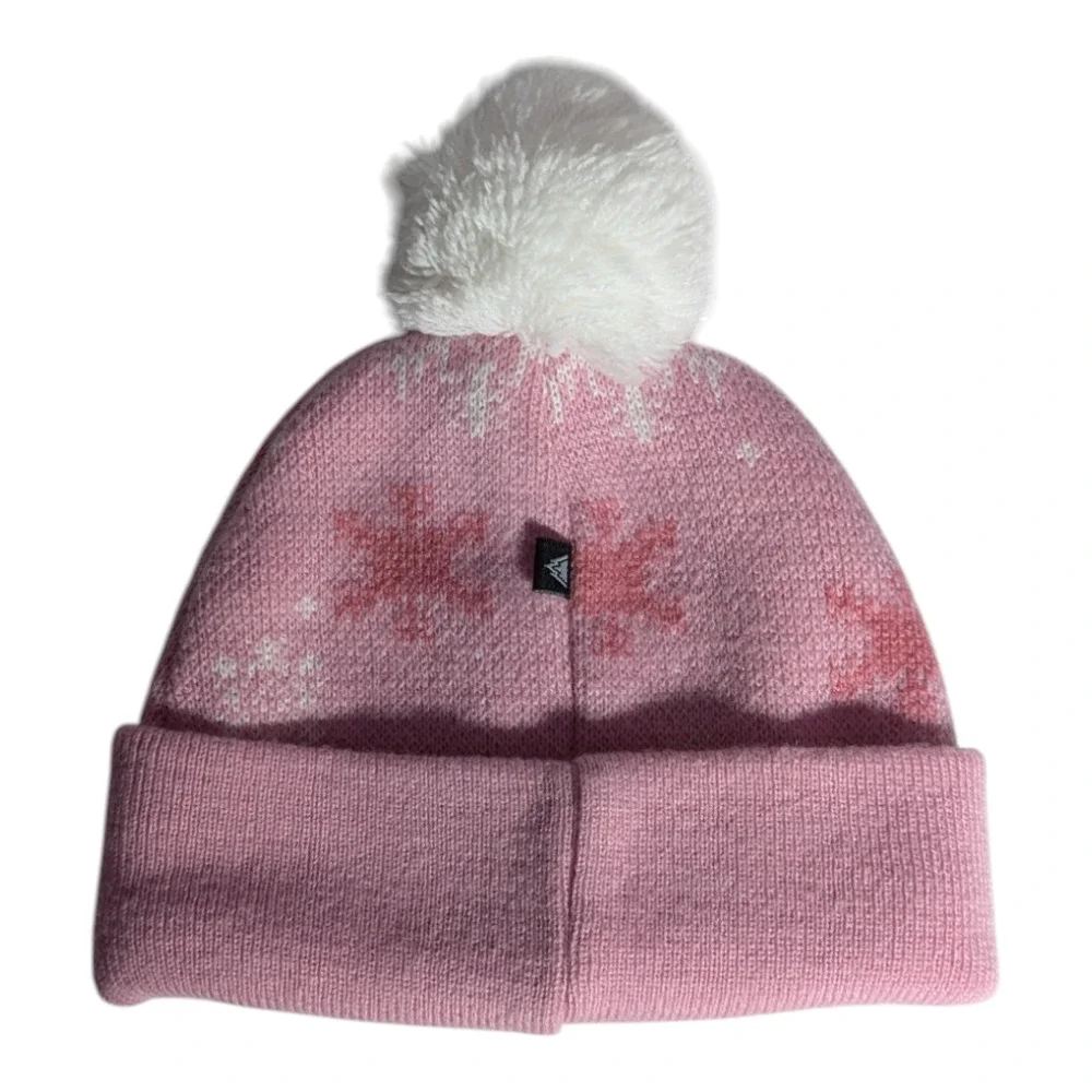 SNOZU - Stocking Cap - Size 3T - Pink w/White Tassel - Used Great Condition